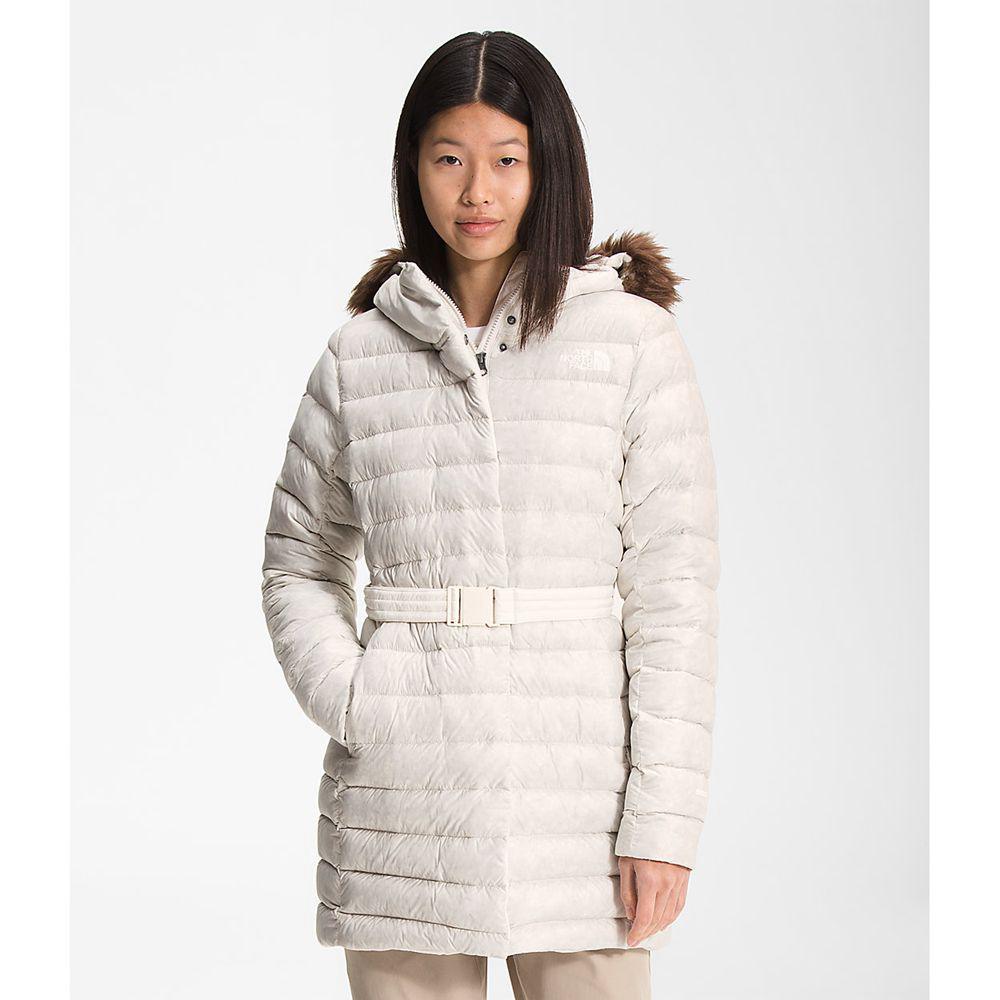 The North Face Transverse Belted Γυναικεια Πανωφόρια - Ασπρα (MCLR40976)